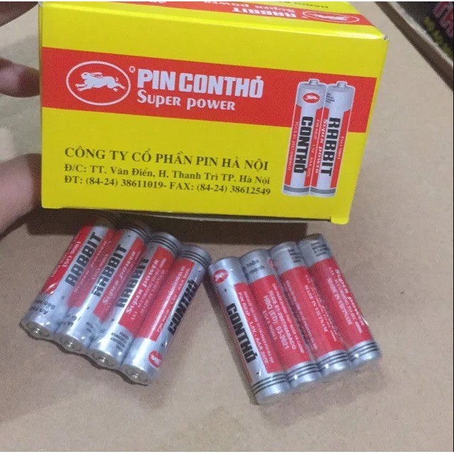 Vỉ 4 Viên Pin Con Thỏ - Pin Tiểu Loại To AA Và Loại Nhỏ AAA Dùng Cho Đồ Chơi Trẻ Em - Thiết Bị Điện Tử Game