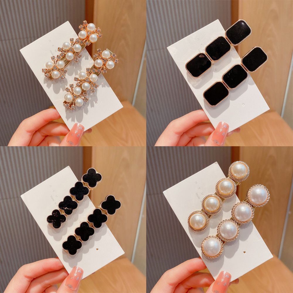 Kẹp tóc hình hoa đính ngọc trai giả thời trang cho nữ,KẸP TÓC NGỌC TRAI NỮ HÀN QUỐC