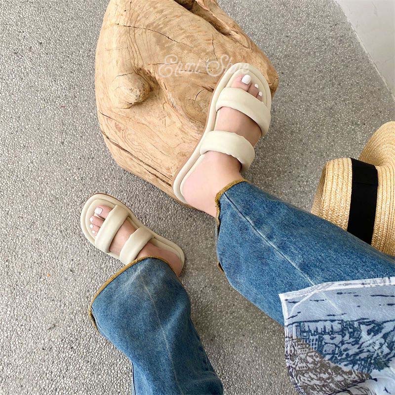 Oeteo Dép Quai Ngang Đế Mềm Thời Trang Cho Nữ