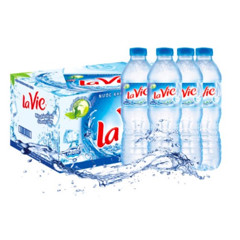 Thùng Nước Khoáng Lavie 24 chai 500ml (Date 2023)