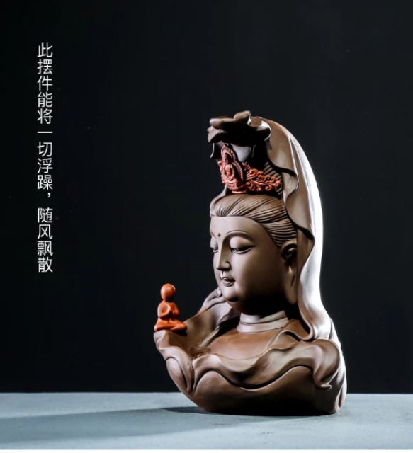 TƯỢNG GỐM CHÂN DUNG QUAN ÂM BỒ TÁT- TƯỢNG ĐẸP- TƯỢNG PHẬT- TƯỢNG TRANG TRÍ