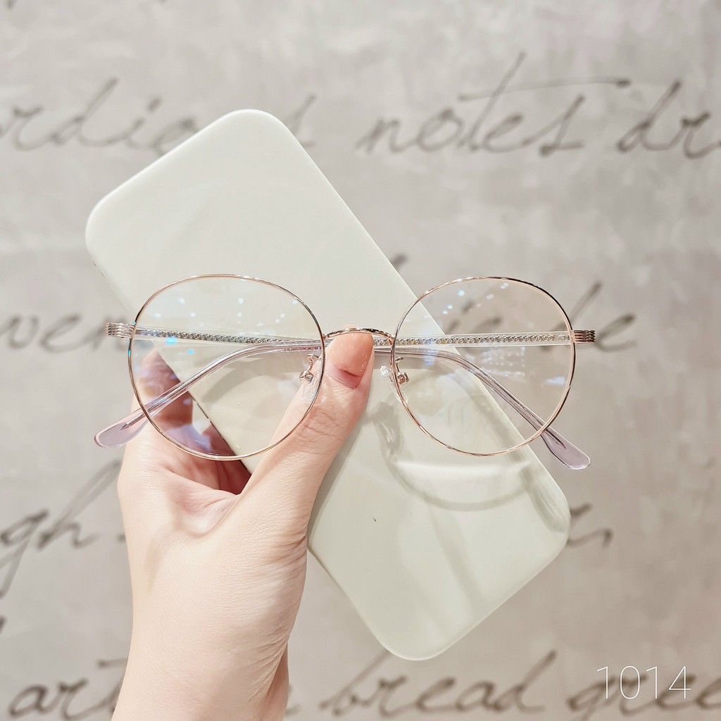 Gọng kính mắt nhựa dẻo thanh mảnh mắt tròn màu sắc thời trang Lilyeyewear 1014 | BigBuy360 - bigbuy360.vn
