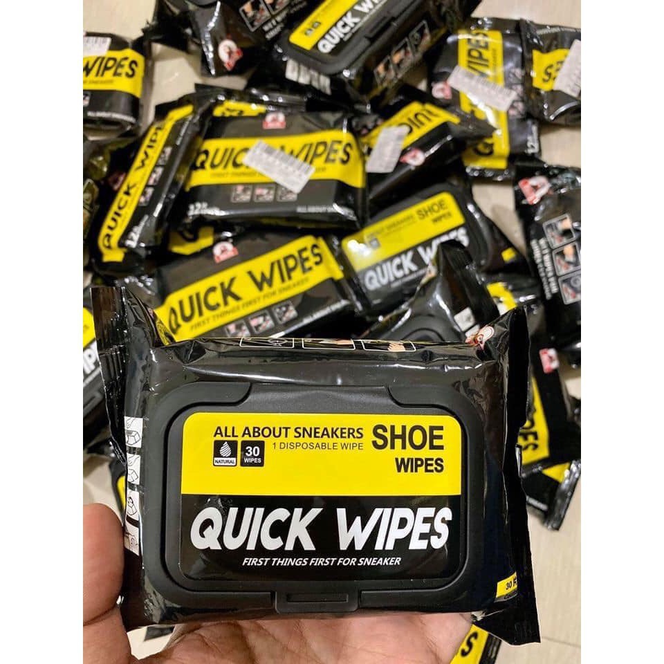 Khăn Giấy Vệ Sinh Giày Sneaker Quick Wipes Cao Cấp, Khăn Ướt Lau Giày Thần Thánh Thế Hệ Mới