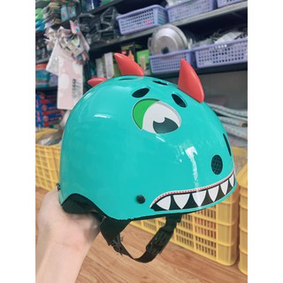 Mũ Bảo Hiểm Thời Trang Nửa Đầu Hình Khủng Long 3D Cho Bé Phù Hợp Cho Trẻ Đi Xe Máy, Xe Đạp, Chơi Thể