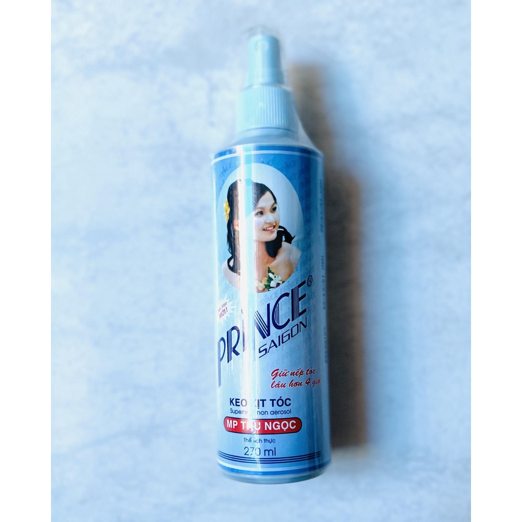 Keo xịt tóc giữ nếp tóc Prince Sài Gòn 270ml - Mỹ Phẩm Thu Ngọc