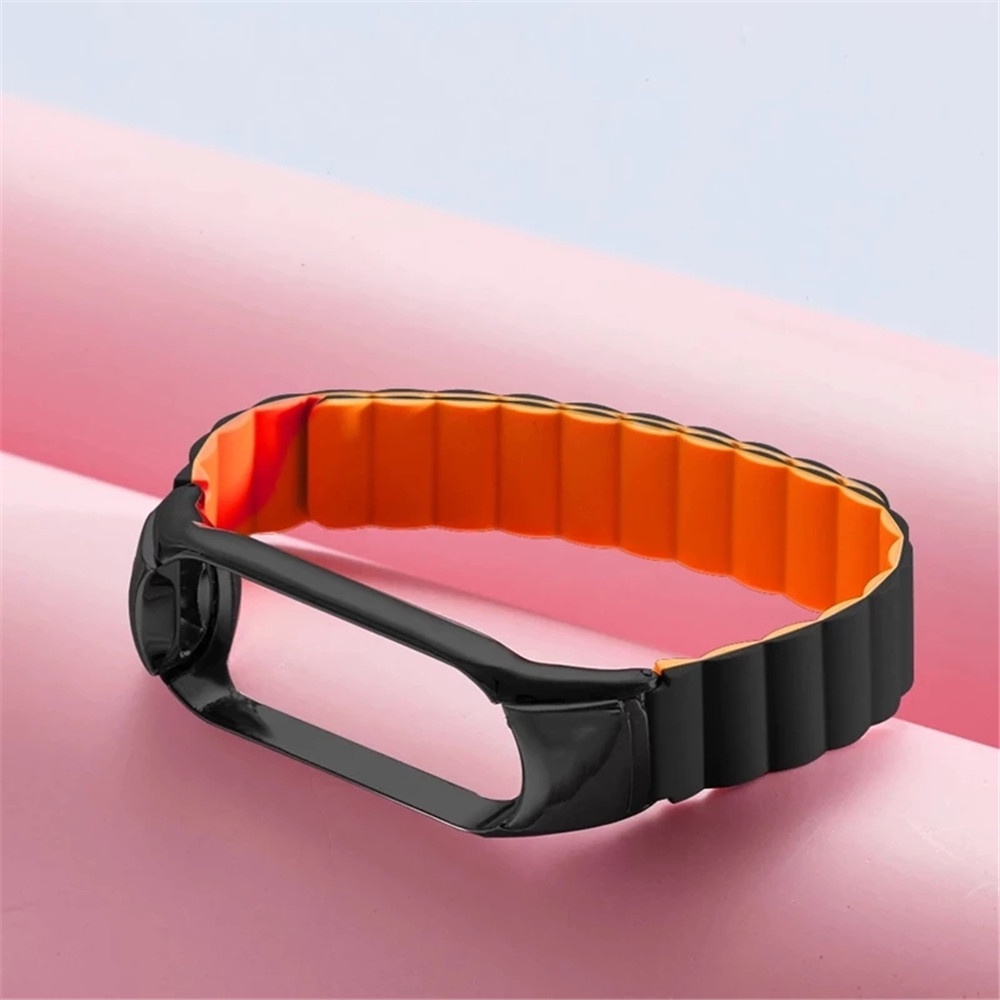 Dây Đeo Silicone Khóa Nam Châm Cho Đồng Hồ Thông Minh Xiaomi Mi Band 6/5/4/3
