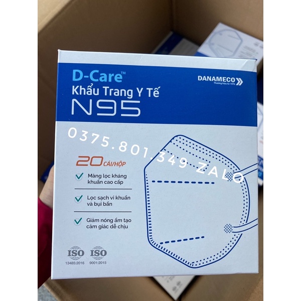 KHẨU TRANG N95 DANAMECO 1 HỘP 20 CÁI
