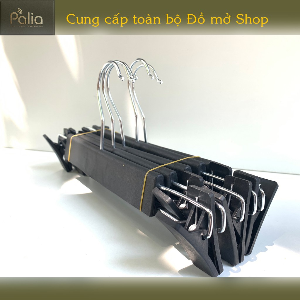 Kẹp quần nhựa đen cao cấp dùng để kẹp chân váy,quần dùng cho shop quần áo thời trang,gia đinh