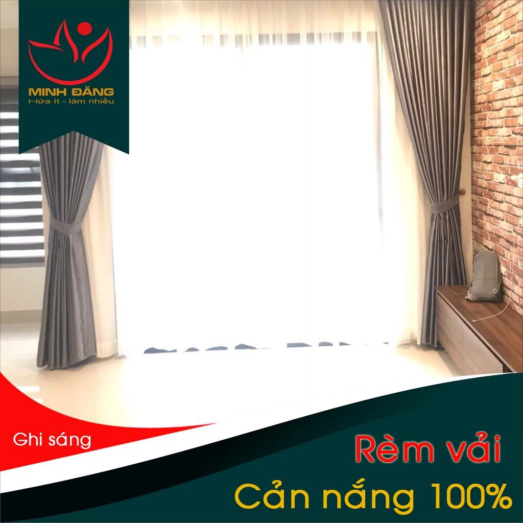 Rèm cửa sổ chống nắng 99%, 1.2x2.6m, Xưởng Rèm cửa Minh Đăng - Giao Hàng Hỏa Tốc