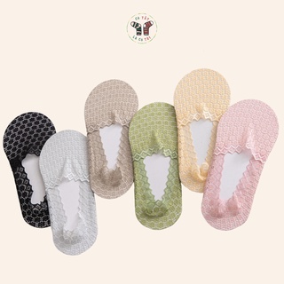 Vớ Tàng Hình Nữ Mang Giày Lười Có Tất Là Có Tất dệt lưới mỏng nhẹ thoáng khí_ANGEL