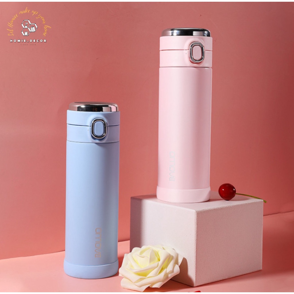 Bình giữ nhiệt, bình nước giữ nhiệt có đèn led hiển thị nhiệt độ inox 304 bền đẹp ,tặng kèm sticker