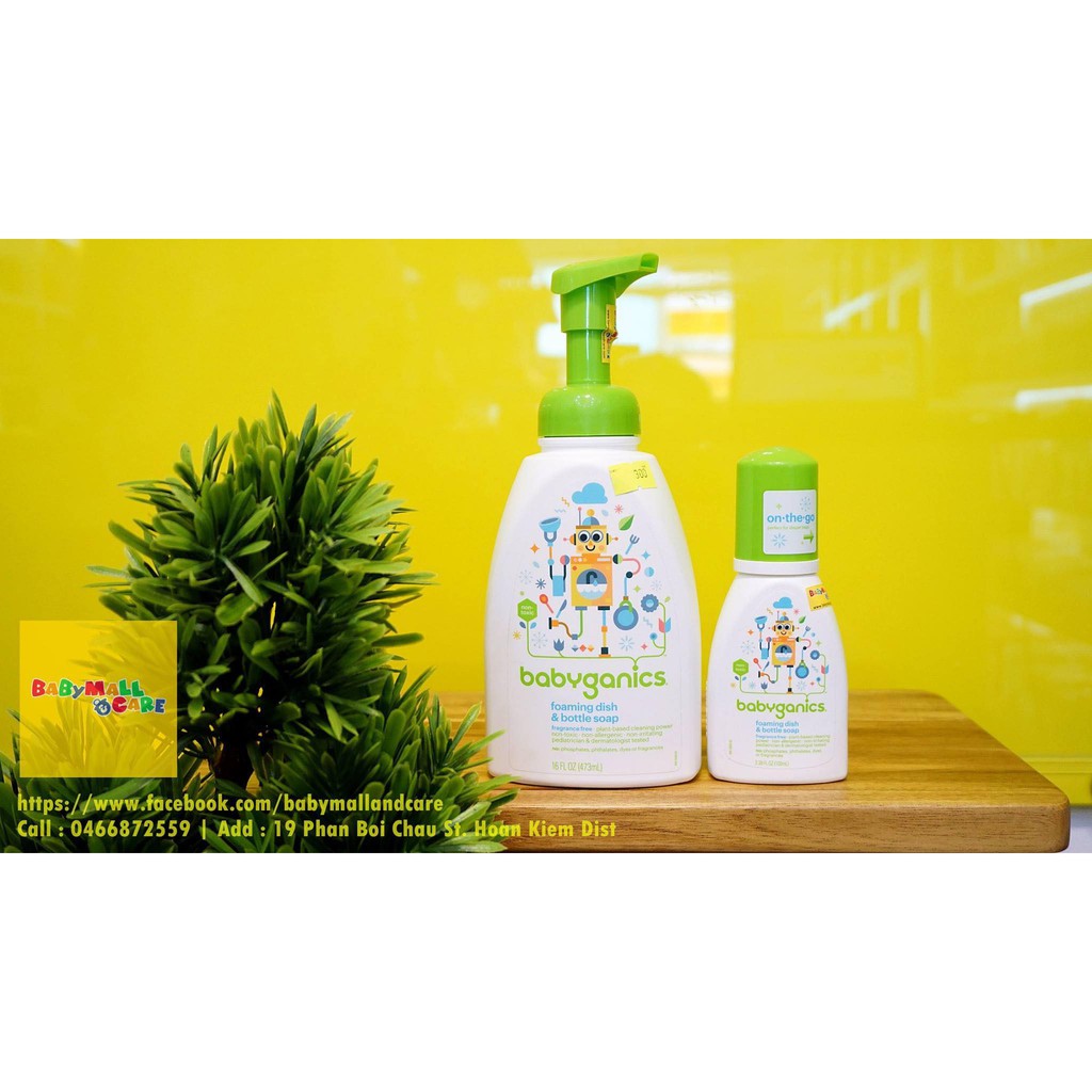 Rửa bình sữa cho bé Babyganics