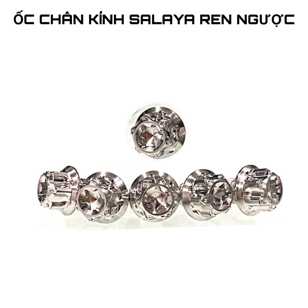 ỐC CHÂN KÍNH SALAYA INOX, VÀNG, TITAN