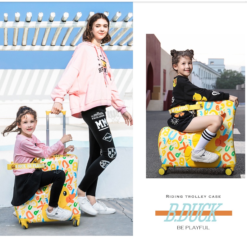 Vali cho bé B.Duck hàng chính hãng bảo hành 12 tháng