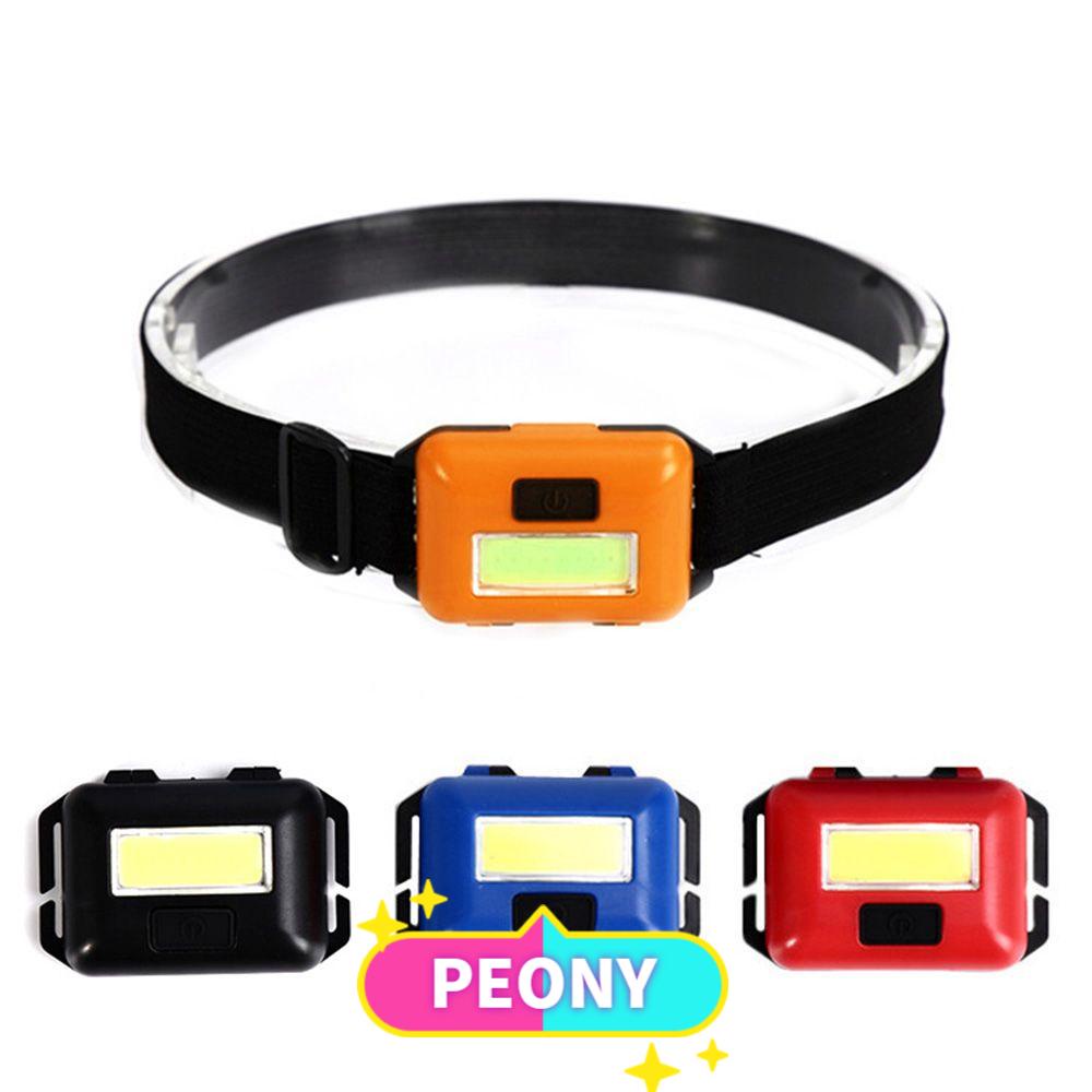 Đèn LED đeo đầu COB 3W 3 chế độ nhiều màu chống thấm nước