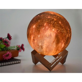 Đèn Ngủ Mặt Trăng 3D Galaxy Cảm Ứng