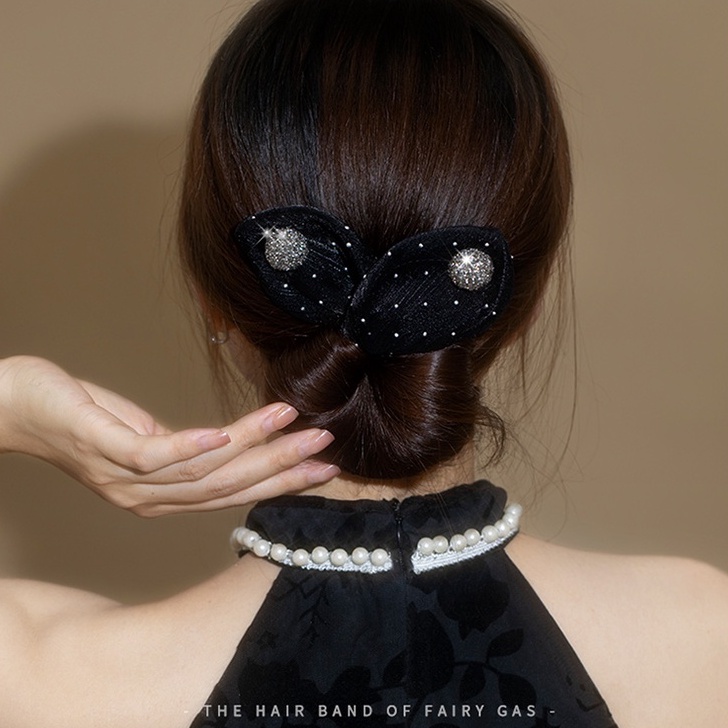 Kẹp Tóc Hình Hoa Thắt Nơ Sau Lưng Phong Cách Mới 2022