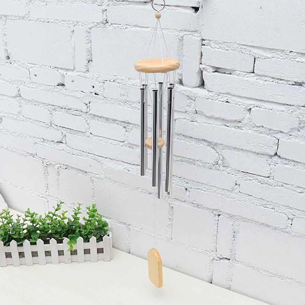 Chuông Gió Treo Trang Trí Bằng Gỗ Và Kim Loại Phong Cách Retro