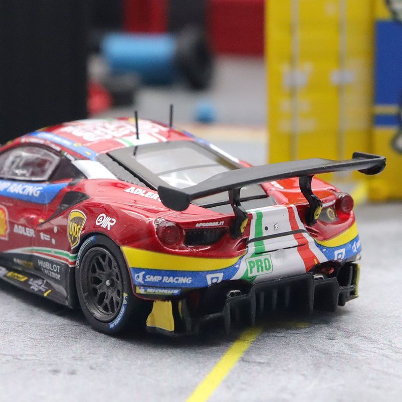 TARMAC WORKS Mô Hình Xe Hơi Ferrari 488 GTE 24h Bằng Hợp Kim Tỉ Lệ 1: 64