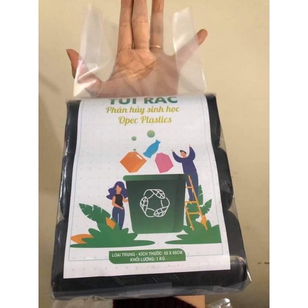 TÚI ĐỰNG RÁC TỰ PHÂN HỦY sét 3 cuộn