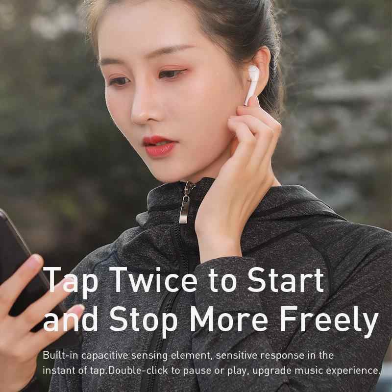Tai nghe bluetooth thông minh Baseus Encock W04 Pro chống nước trang bị Bluetooth 5.0, sạc không dây chuẩn Qi