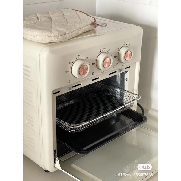 NỒI CHIÊN KO DẦU KIÊM LÒ NƯỚNG 2IN1 URINGO