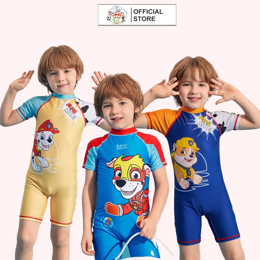 Đồ Bơi Bé Trai Size Đại Từ 10kg Đến 46kg In Hình Chó Cứu Hộ SPORTKIDS