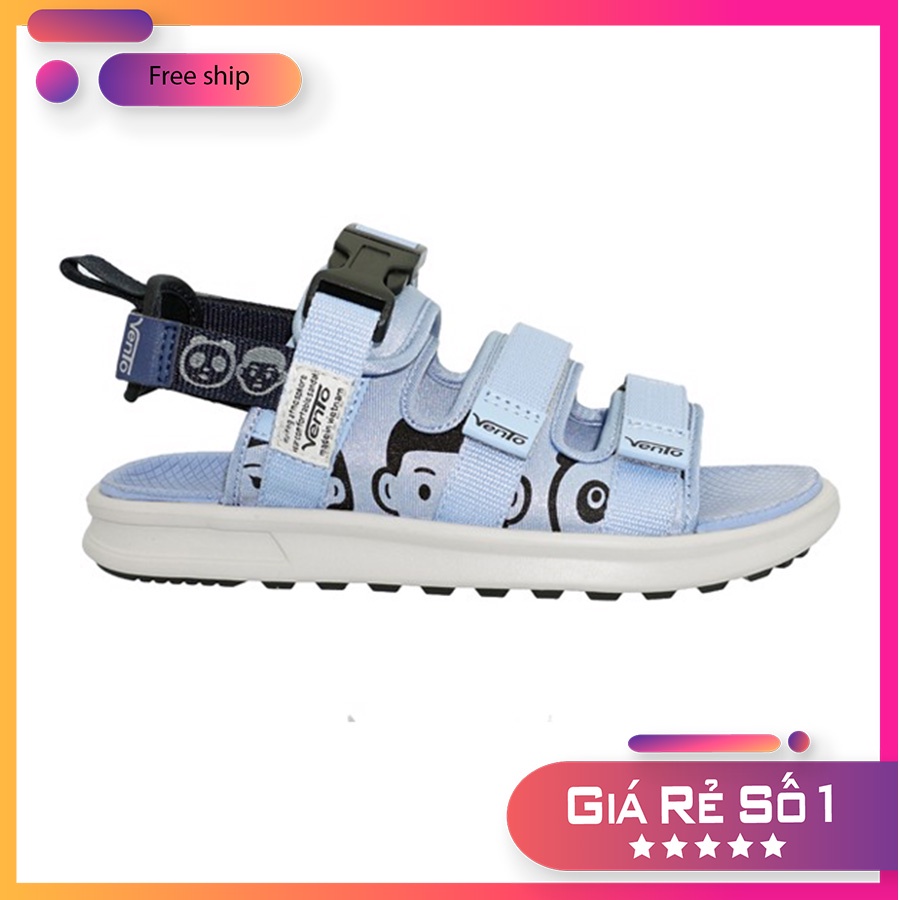 Sandal Vento chính hãng SD-NB80 màu xanh nhạt L.BLUE NAVY, Dép quai sau nữ tháo rời đế bằng đi học
