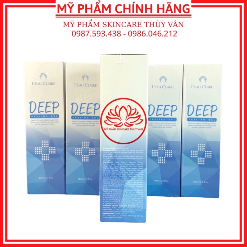 Tẩy Da Chết Sạch Sâu Hàn Quốc Chính Hãng LEAU CLAIRE 80ml