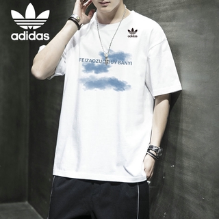 ADIDAS Áo Thun Nam Ngắn Tay Cổ Tròn Thời Trang