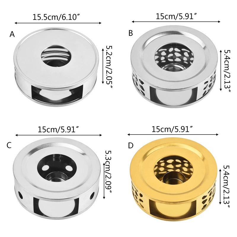 Máy Hâm Nóng Ấm Trà / Cà Phê Khung Rỗng Bằng Thép Không Gỉ Bền Sử Dụng Tại Nhà