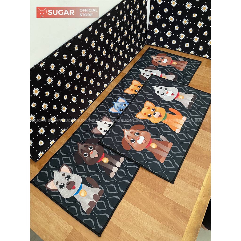 THẢM BẾP - THẢM LAU CHÂN CAO CẤP HIỆN ĐẠI ĐÁY CHỐNG TRƯỢT AN TOÀN - HÌNH DỄ THƯƠNG