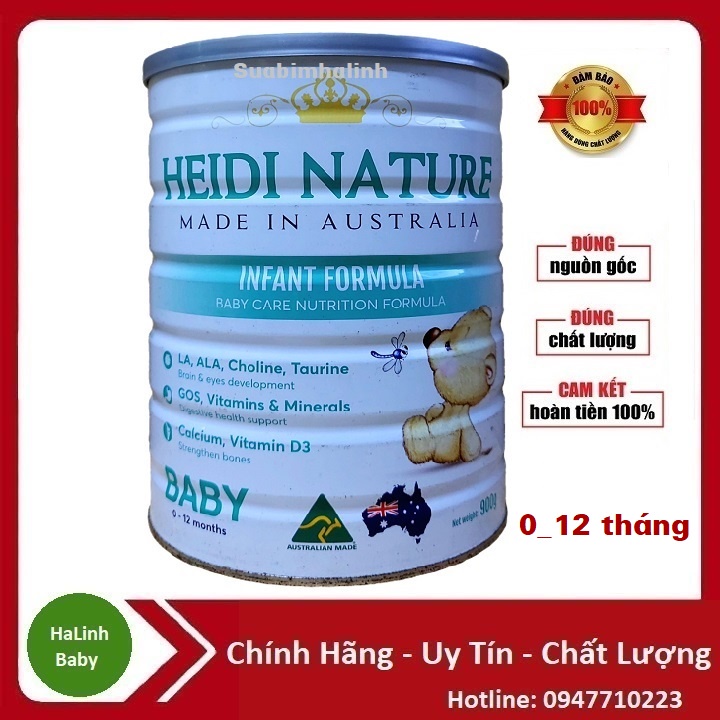 ữa bột Heidi Nature Baby 900g (Date mới nhất)
