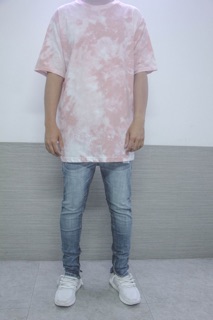 Pink cloud tie dye waxde tee