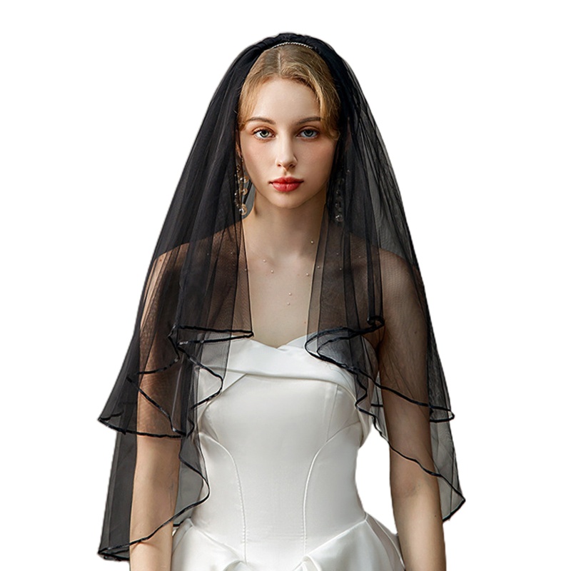 Mạng Che Mặt Hai Lớp Màu Trắng In Chữ Bride To Be Dùng Trang Trí Tiệc Cưới