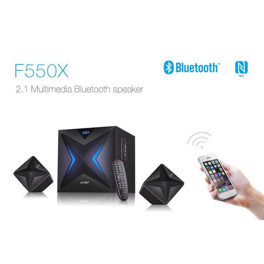 Loa Bluetooth Fenda F550X 56W Có khe Cắm USB và Thẻ Nhớ (USB, Bluetooth, SD) - Hàng Chính Hãng