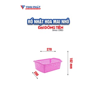 COMBO 2 CÁI RỔ NHẬT HOA MAI NHỎ CAO CẤP ĐẠI ĐỒNG TIẾN [ J1524 ]