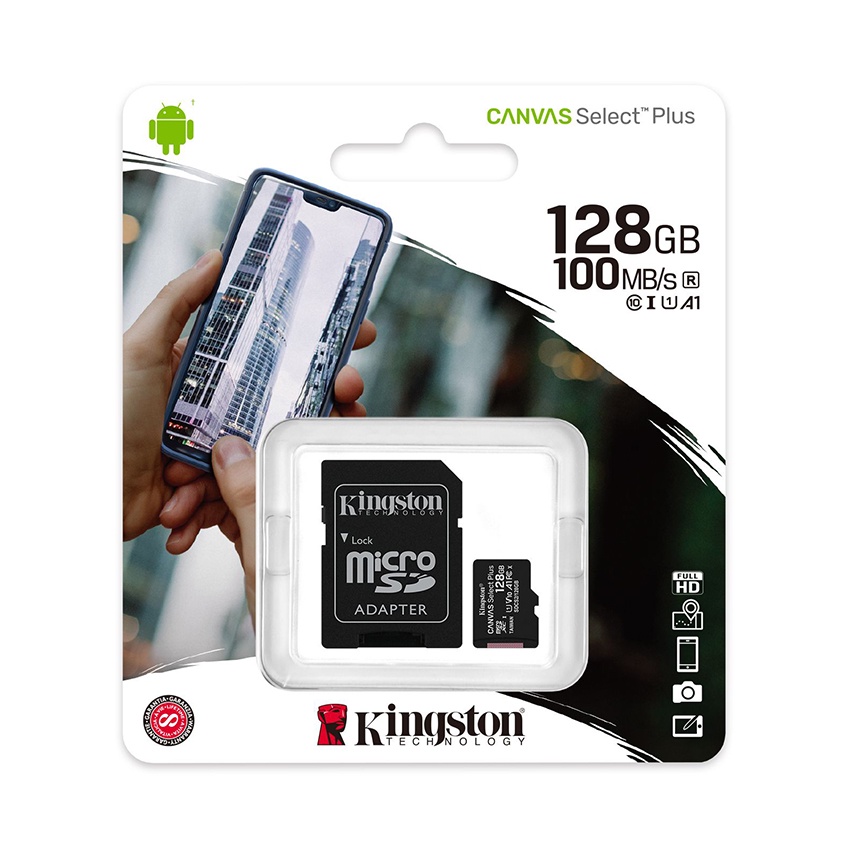 Thẻ nhớ Kingston 16GB / 32GB / 64GB / 128GB, thẻ nhớ 64gb, thẻ nhớ Class 10 chính hãng bảo hành 60 tháng