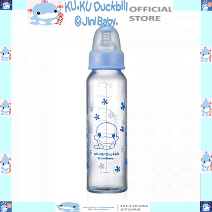 Bình sữa thủy tinh 240ml ku.ku duckbill Ku5847
