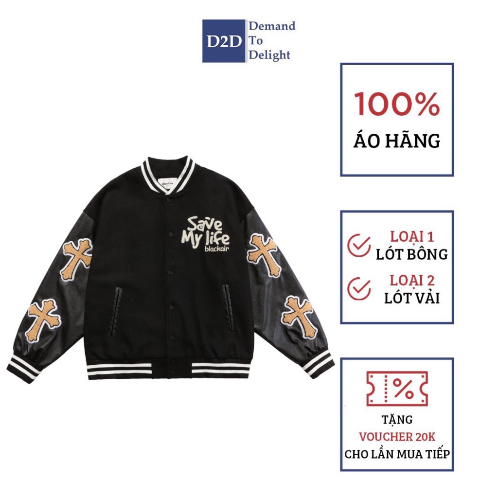 Áo Bomber Varsity MADE EXTREME "Save My Life" 3 Màu Limited Unisex Nam Nữ Cá Tính Siêu Đẹp