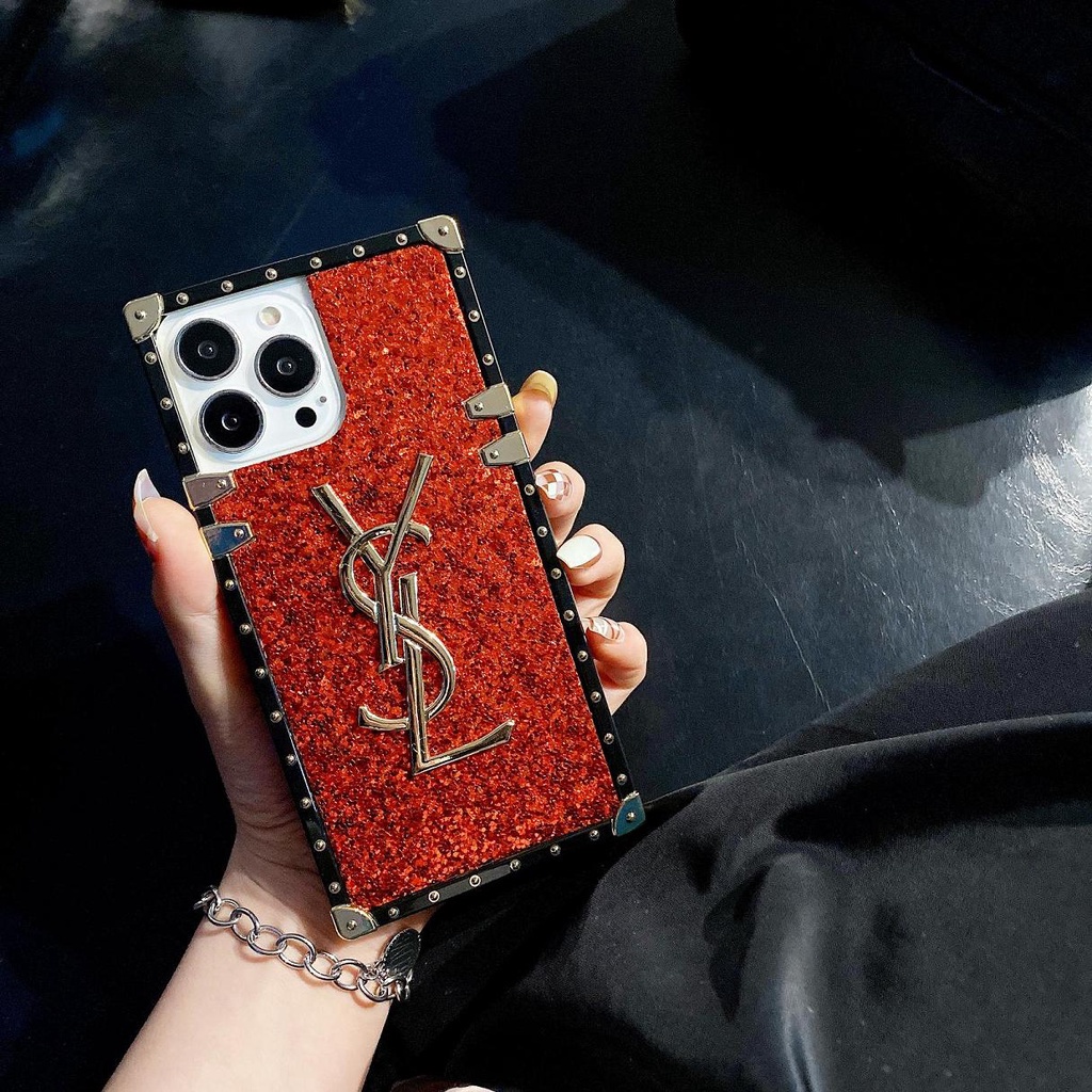 Ốp Điện Thoại Hình Vuông Lấp Lánh Thời Trang Cho OPPO A17 A16K A57 A77 2022 A76 A96 Reno 7 7Z 8Z Realme 9i C35