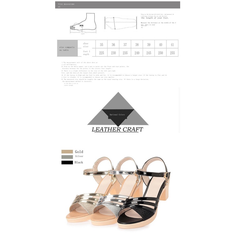 Xăng đan Cao Gót Đế Dày Thời Trang Mùa Hè Dành Cho Phụ Nữ Trung Niên size 42 2022