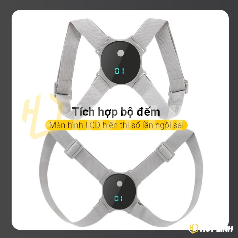 Đai định hình chống gù lưng chống cận cho bé Intelligent Induction Appliance J3000 - Có cảnh báo rung ngồi sai tư thế