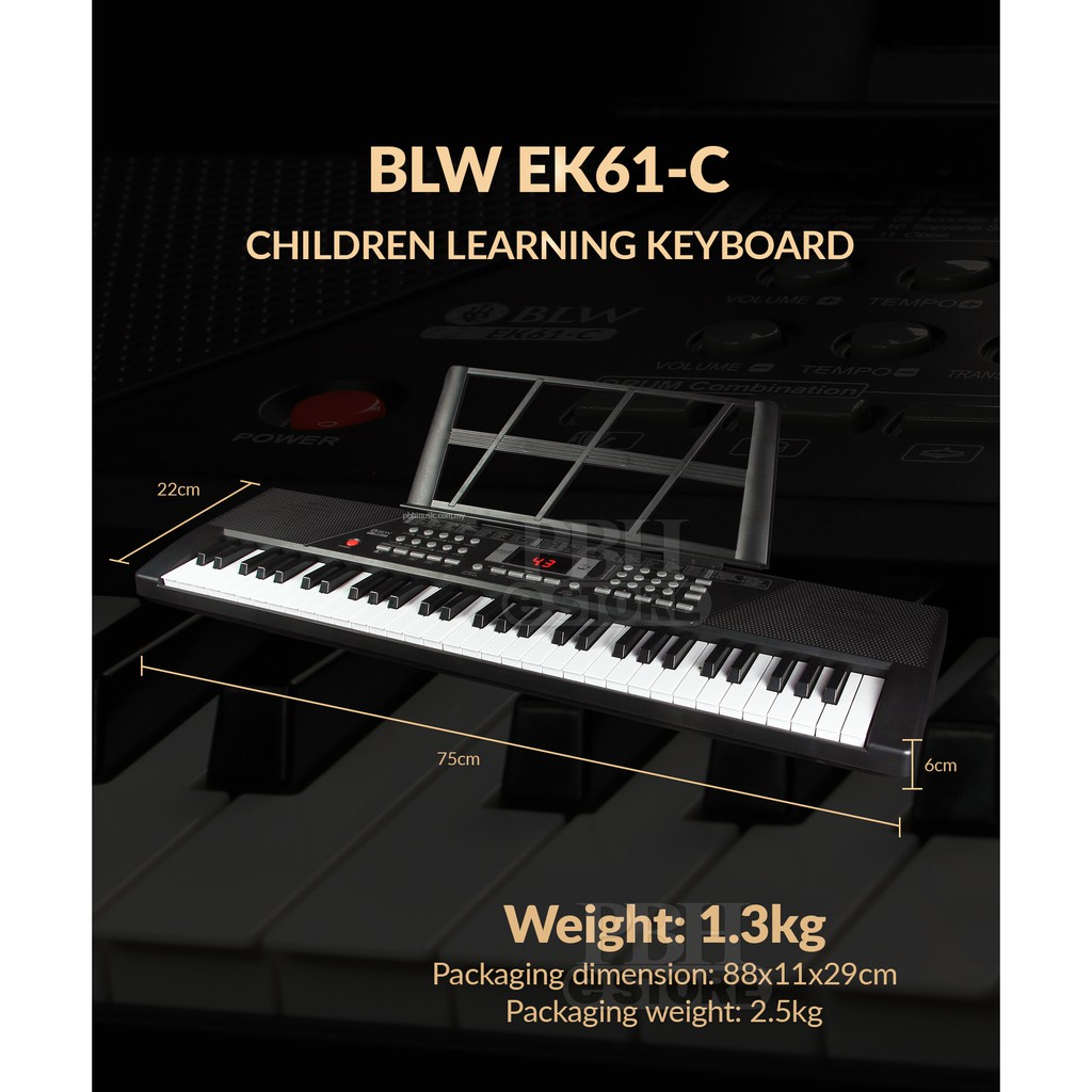 Đàn Piano điện tử 61 phím BLW EK-61C