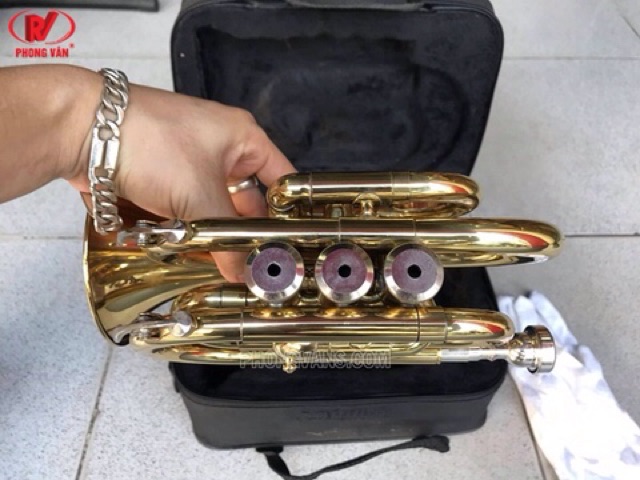 Kèn trumpet lùn Yamaha vàng