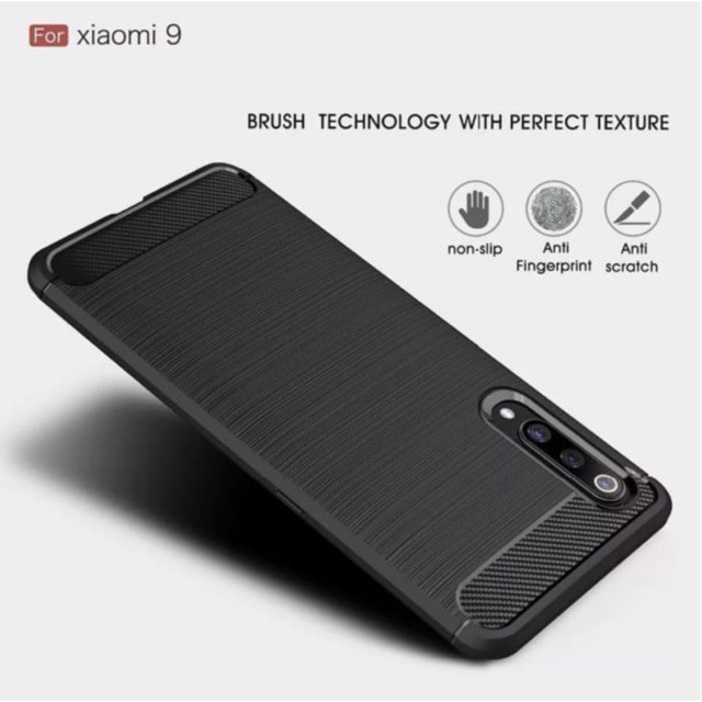 Ốp Điện Thoại Mềm Bằng Sợi Carbon Cho Xiaomi Mi9 - Case Ipaky Xiaomi Mi9