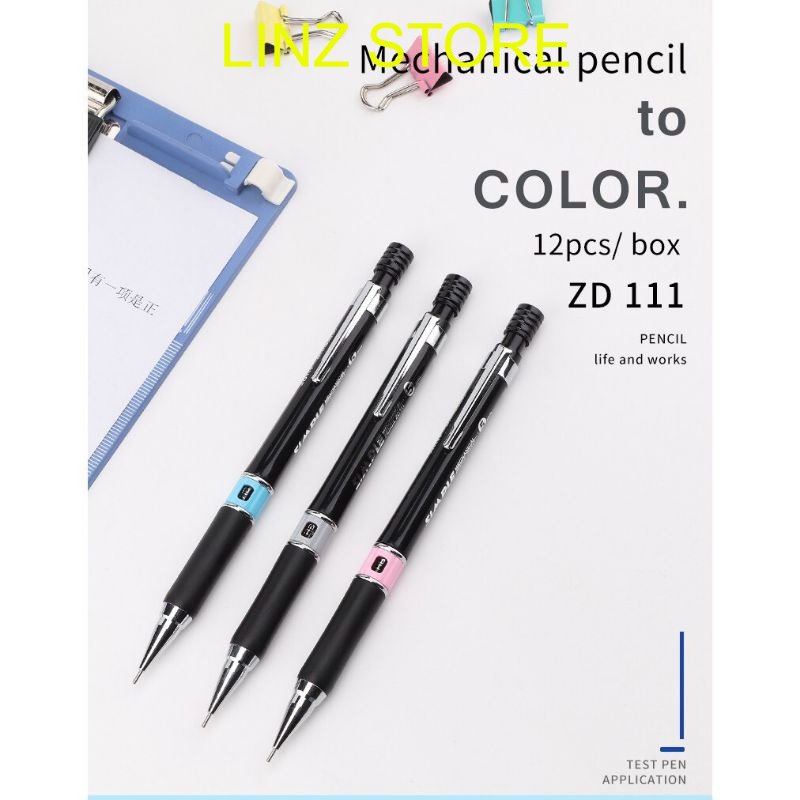 Bút Chì bấm Baoke ZD111, đầu ngòi HB, 0.5mm. Linzstore89