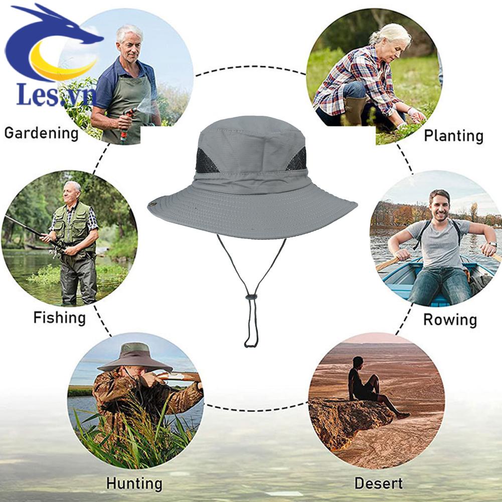 Nón Vành Rộng Có Dây Rút Thời Trang Dành Cho Nam Và Nữ