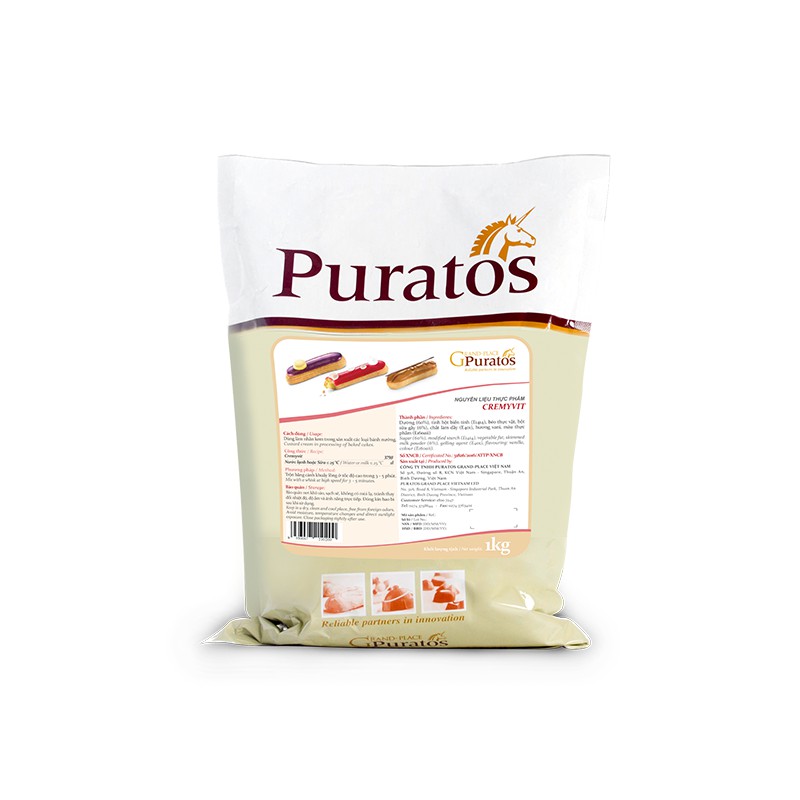 Bột nhân kem su custard Puratos gói 1 kg