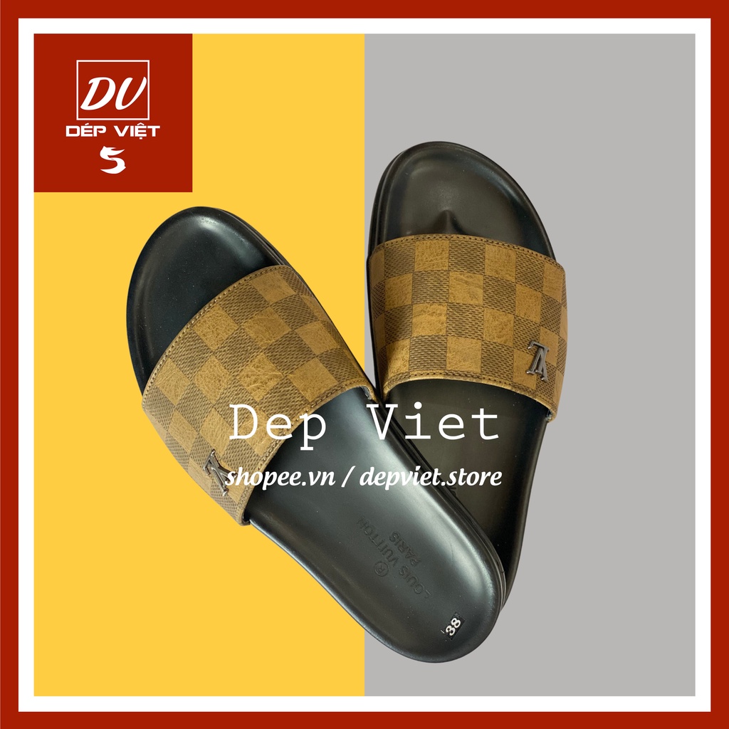 Dép Nam Nữ Quai Ngang Louis Vuitton Hàng Cao Cấp - Dép Việt